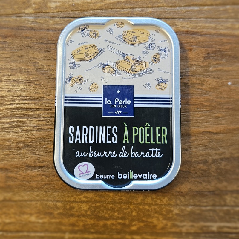 La Perle des Dieux Sardines a Poeler au beurre de baratte